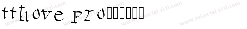 tthove pro字体转换
